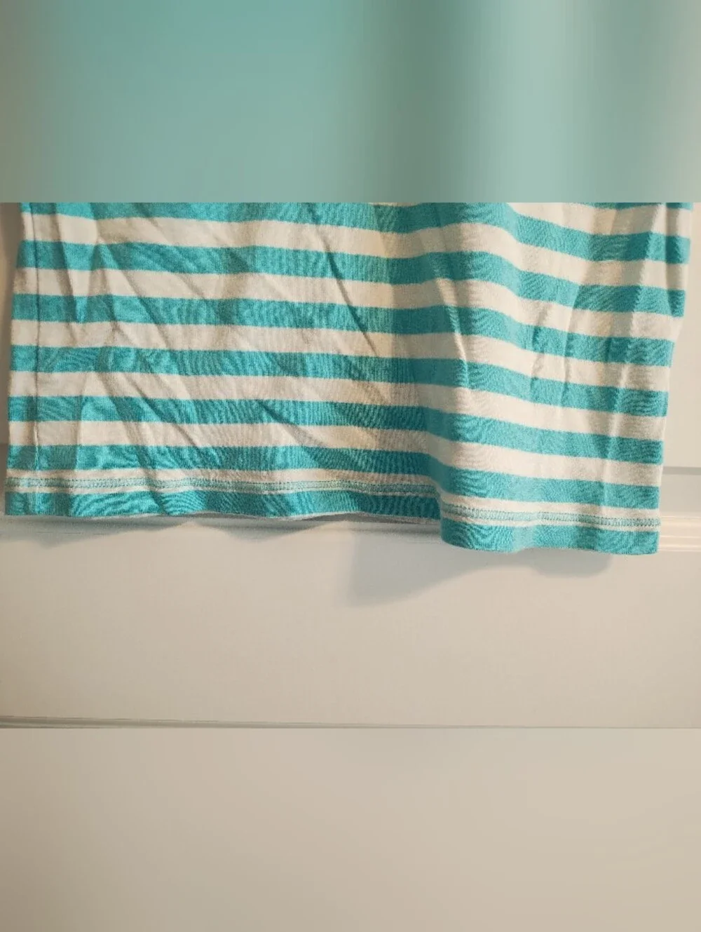 Vintage Gap Blue & White Striped V-Neck Tee